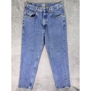 VINTAGE Gap Denim Easy Fit Jeans Mens 32x32 Blue Straight Relaxed MADE IN USA